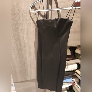 Mishka Classic Black Strapless Dress